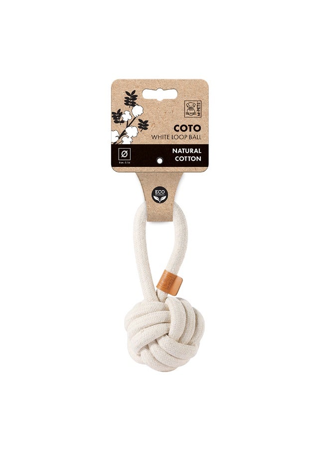 M-PETS Coto Black Loop Ball M Eco Friendly Dog Toy